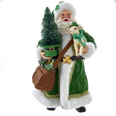 IRISH SANTA WITH TREE AND LAMB - MUSICAL